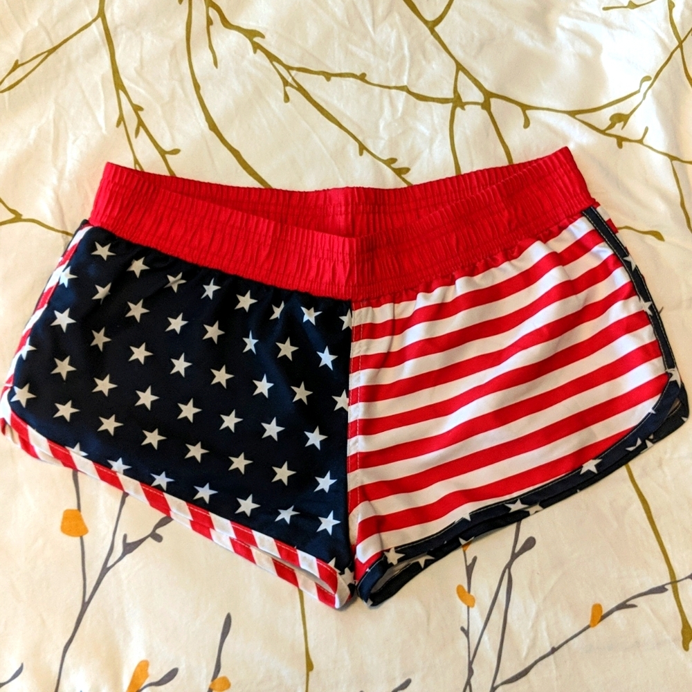 American Flag Athletic Shorts